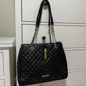 Marc New York black quilted tote / shoulder bag